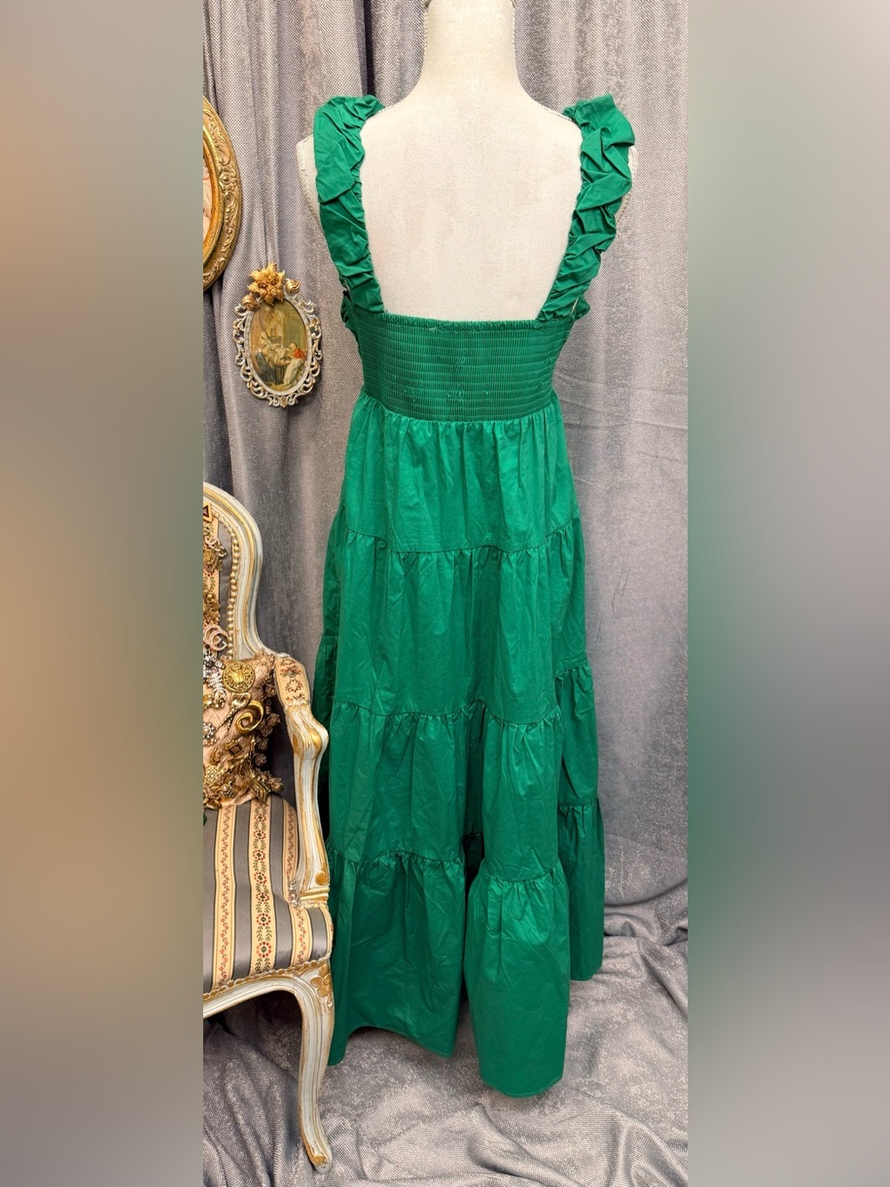 Emerald Romance Maxi Dress - Picture 4 of 7